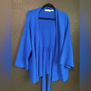 Anthropologie Sleeping on snow blue sweater S